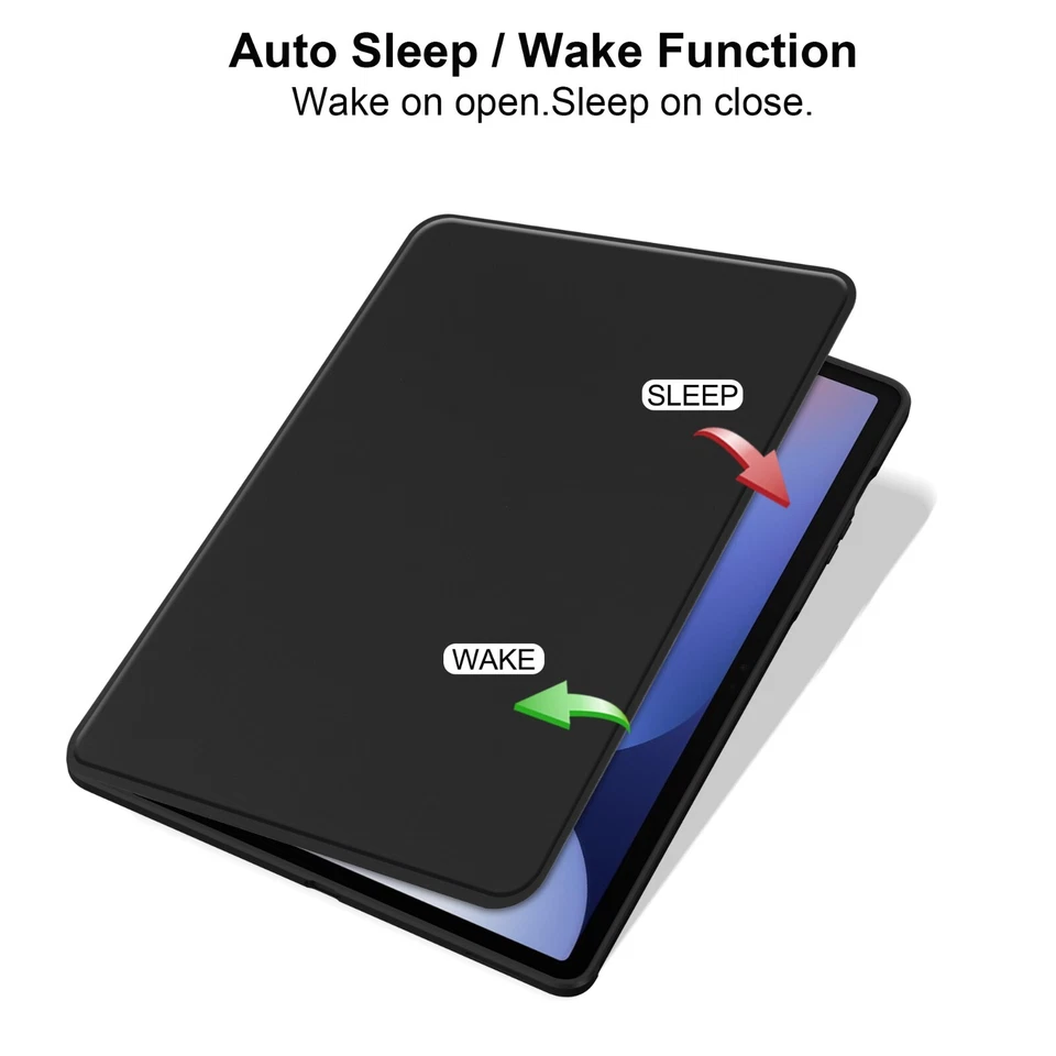 Galaxy Tab S10 FE+ (13.1") Case with Pen Holder Clear Back Rotating Stand Cover - Image 4 of 4