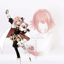 Fate/Apocrypha FGO Astolfo Cosplay Wig LONG party hair Synthetic Costume Wigs
