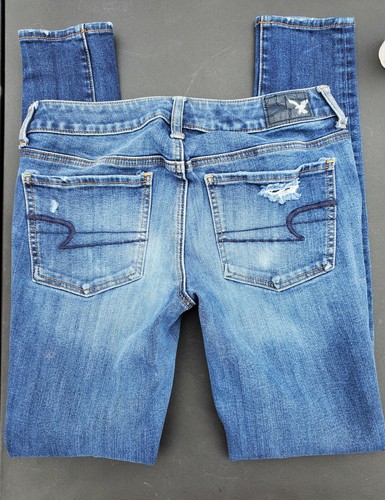 Super Stretch Distressed Jeggings Size 