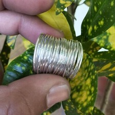 Solid 925 Sterling Silver Band  Statement Ring Handmade Ring All Size