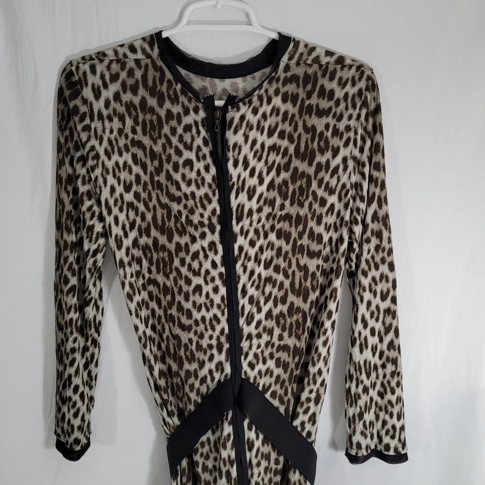 Vestido vaquero Lanvin estampado de leopardo talla mediana marrón para mujer Foto 3 de 4