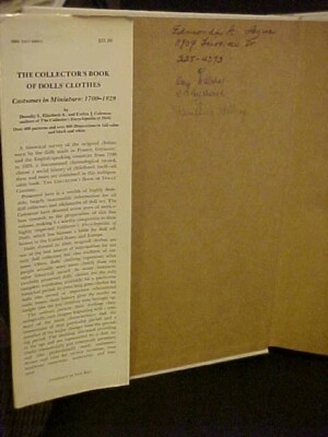 Signed Book, The Collector's Book of Dolls' Clothes 1700-1929 | eBay