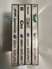 SEGA Saturn Lot Of 4 Games Bug!, Command & Conquer, Croc, And Galactic Attack