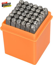 37Pcs Metal Stamping Kit 3Mm 1/8" Number and Letter Stamp Set, Include Artistic