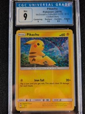 McDonald's Collection 2019 Pikachu 6/12 Confettii 🌈 Holo CGC 9 Super Low Pop 🔥 on eBay