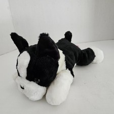 Aurora Buster the Boston Terrier Dog 12" Flopsie Plush Stuffed Animal Toy
