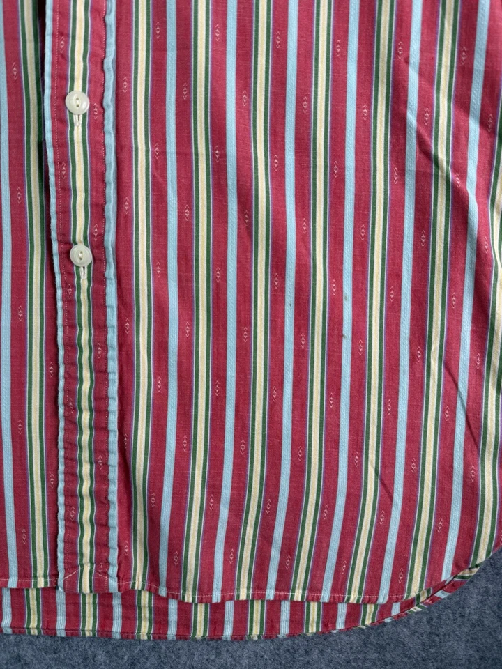 Camisa Polo Ralph Lauren Para Hombres Mediana Roja Suroeste Barbilla Correa Camisa de Trabajo Foto 4 de 4