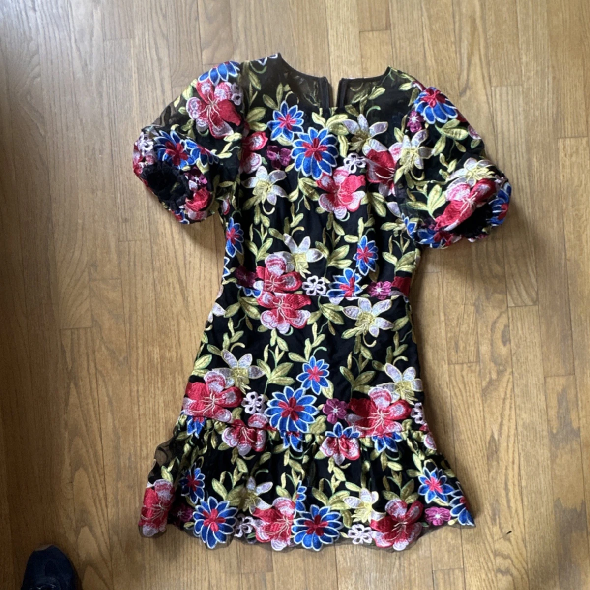 sachin and babi light blue dress MILLY Hannah 3D Floral Maxi Dress main image 0