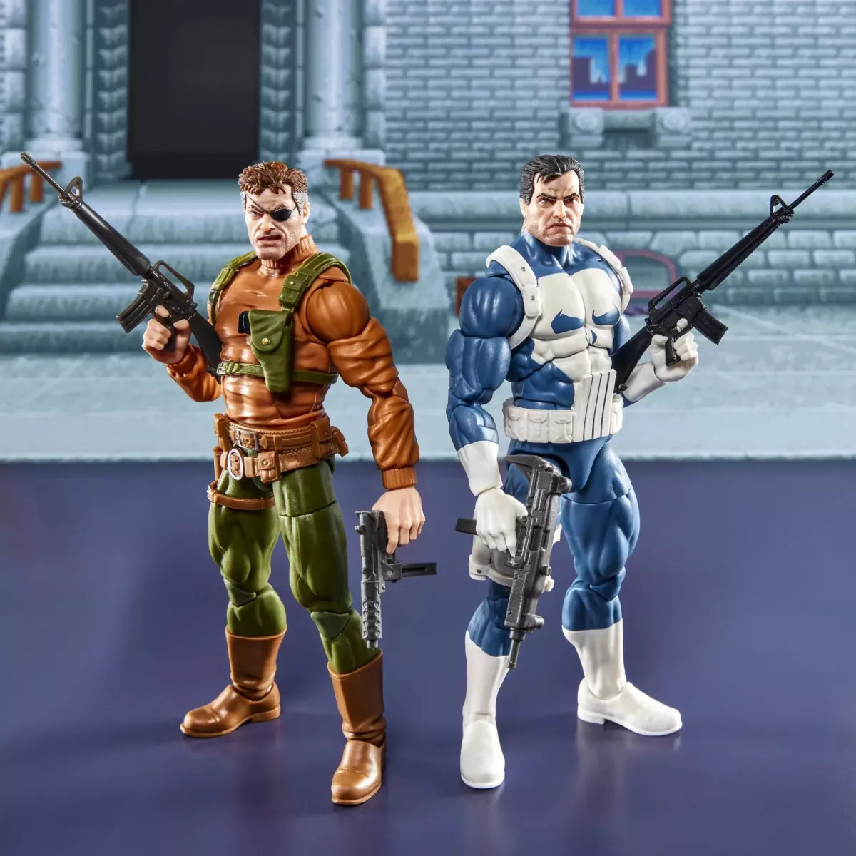 Marvel Legends Punisher Nick Fury duo Hasbro Gamerverse pour fans de comics