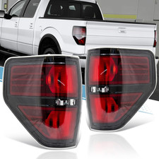 2009-14 Ford F150 Driver Passenger Tail Light Assembly Smoked Compatible