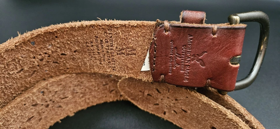 Cinturón de cuero American Eagle Outfitters años 90 marrón AEO, para mujer talla mediana Foto 3 de 4