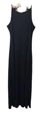 Reflections by Speigel women’s Size  14 black halter Lined maxi dress NWT