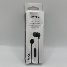 Sony MDR-EX15AP In-Ear Earbuds with Microphone - Black MDREX15AP/B 
