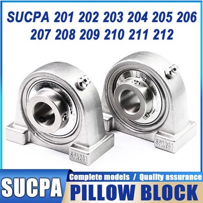 Premium SUCPA201-SUCPA12 | Bore 12mm-60mm Stainless Pillow Block Thickening Base