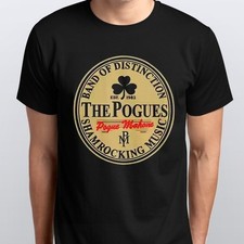 THE POGUES Irish Pub Rock T-SHIRT sizes S M L XL XXL 3 4 XL Black White 
