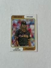 2023 Topps Heritage #642 Jose Urena IP AUTO AUTOGRAPH Padres Signed