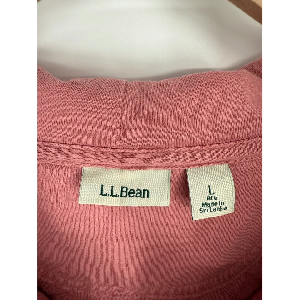 LL Bean Mujer Acolchada Medio Presión Sudadera con Capucha Talla Grande Informal Pullover Foto 4 de 4