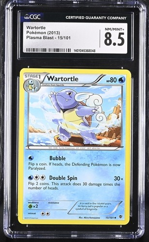 Wartortle graded CGC 8.5 for sale on eBay