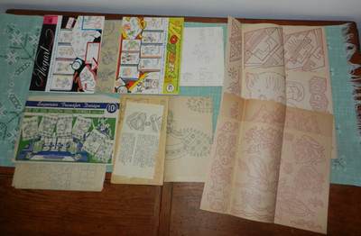 Vintage Superior Vogart Workbasket Lot Embroidery Hot Iron Transfer Patterns