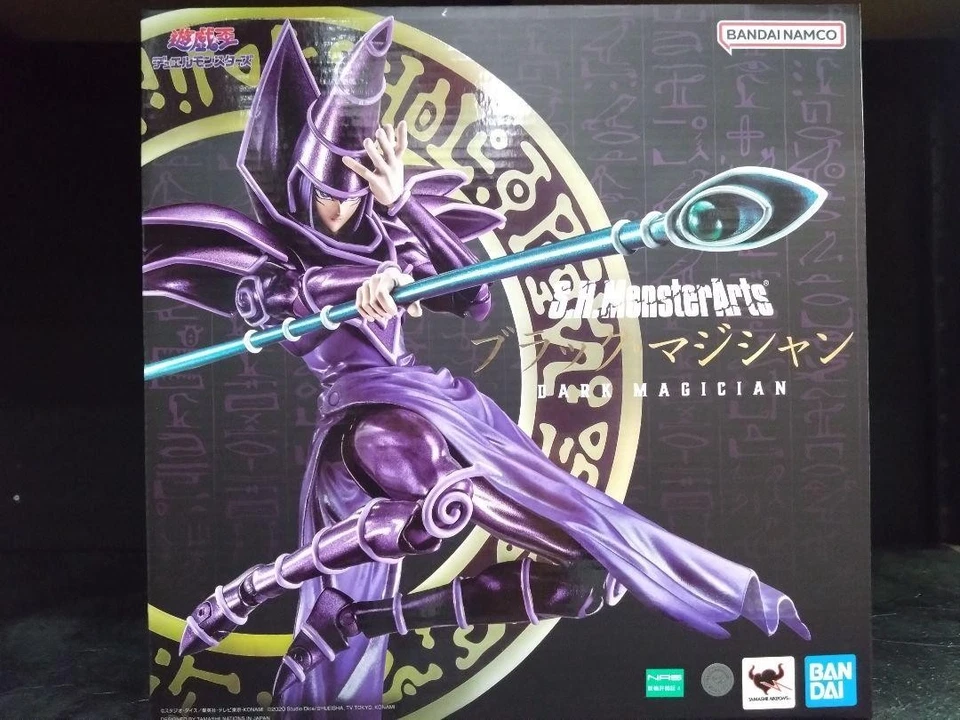 YuGiOh SH MonsterArts Dark Magician Flame Wingman Figure Set Japan 2pcs - Image 2 of 4