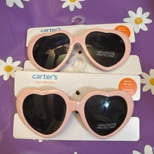 New Carter's "Just One You" Toddler Pink Heart Sunglasses 2 Pack