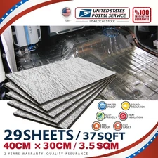 3.5sqm Selfadhesive Fireproof Sound Deadener Heat Insulation Mat Car Hood Engine