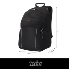 Totto Mochila Cambri 2.0 Porta PC 15.4" Negro para viaje y trabajo
