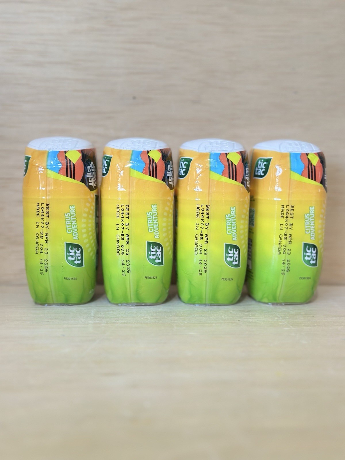 Lot 4-TicTac Citrus Adventure, 200 Mints Ea-800 Total Exp 4/26