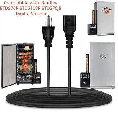 UL 6FT Power Cord For Bradley BTDS76P BTDS108P BTDS76JB Digital Smoker