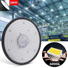 LED High Bay Light 200W UFO Factory Workshop Warehouse Industrial Lights Fixture