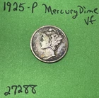 1925-P Mercury Dime 10c Vf Very Fine US Coin