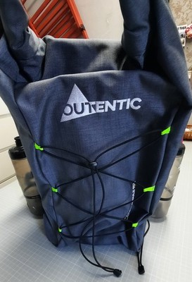OUTENTIC Modularer Bikerucksack mit zwei Trinkflaschen, 23 L - Grau/Schwarz, neu