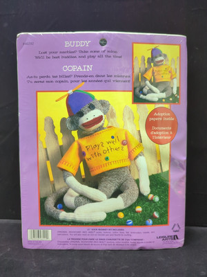 BUDDY Sock Monkey Kit Leisure Arts Craft kit 46292 (BRAND NEW SEALED)