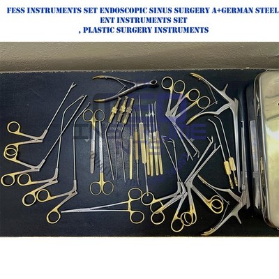 Fess Instruments Set Endoscopic Sinus Surgery German Steel ENT Instruments Set