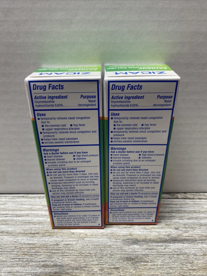 Paquete de 2 spray nasal líquido para aliviar la congestión extrema Zicam de 0,50 oz cada uno Foto 3 de 4