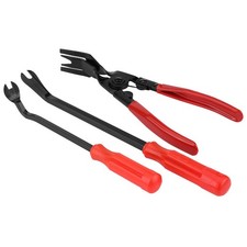 3 Pcs Auto Clip Pliers Set and Fastener Remover Car Trim Rivet Removal Pry Tool