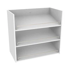 Impressions 3-Shelf White Shoe Organizer