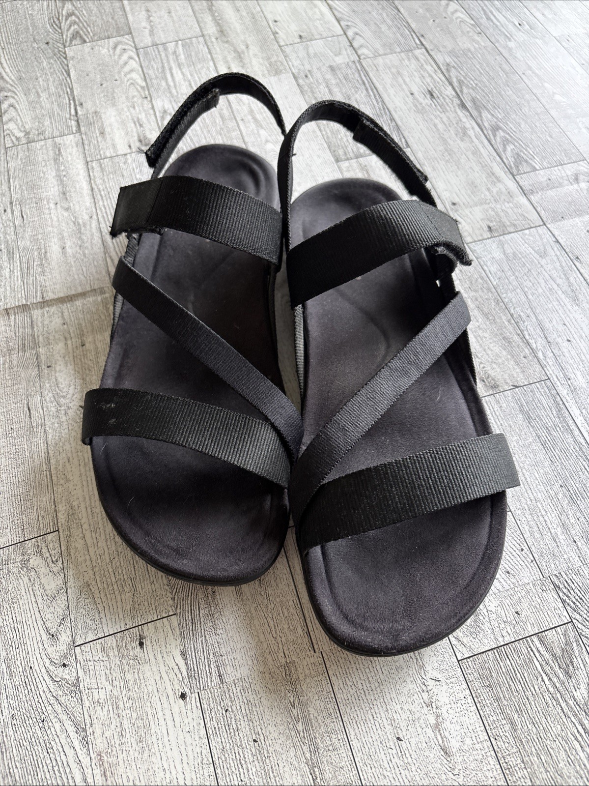 Sandali Merrell donna tg 10 neri con cinturino bassi slingback comodi escursionismo