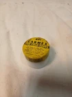 Vintage Carmex Lip Balm Mini Milk Glass Medicine Jar .89 Original Price Contents