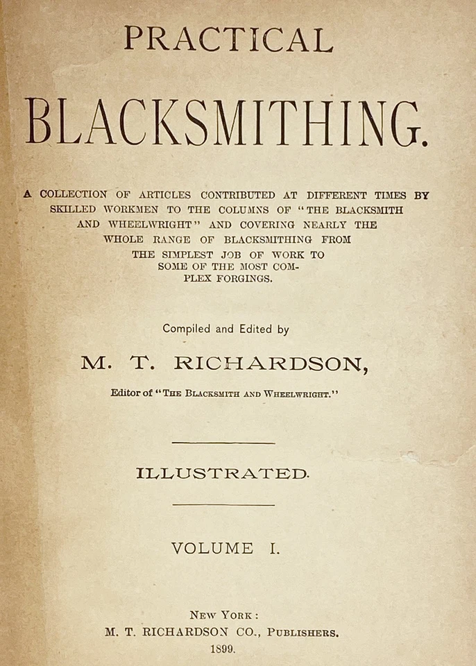 PRACTICAL BLACKSMITHING Blacksmith ANTIQUE TOOLS Anvil IRON Hammer Forge FARRIER - Image 3 of 4