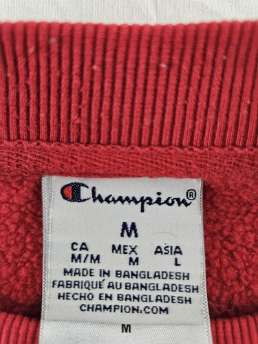 Champion Sweatshirt Men's Sz Medium Red GEORGIA BULLDOGS UNIVERSITY Football M - Picture 4 of 13
