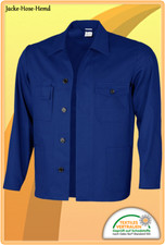 Arbeitsjacke Kornblau Jacke Kittel Blau Normalgröße Gr: 42 bis 68 NEU