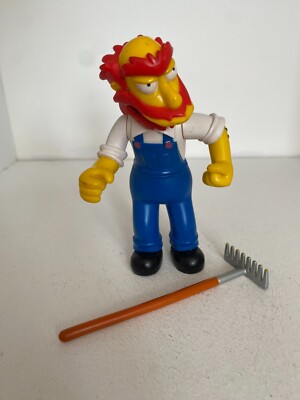 PLAYMATES INTERACTIVE THE SIMPSONS SERIE 4 GROUNDKEEPER WILLIE SPIELFIGUR WOS