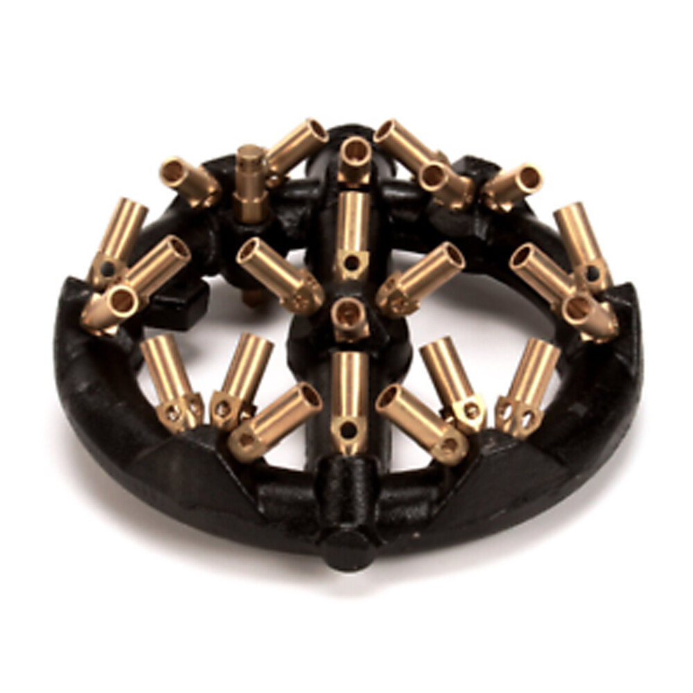 Jet Burner 20 Tips Natural Gas Cast Iron & Brass Round Shape Wok Burner
