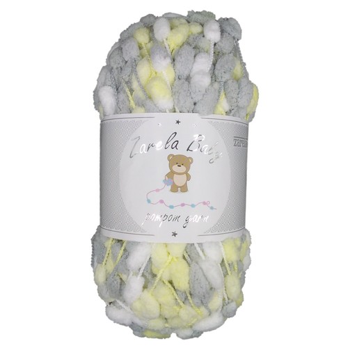 Zarela Baby Pom Pom Yarn Wool 200g ***VARIOUS COLOURS*** pompom - Picture 43 of 63