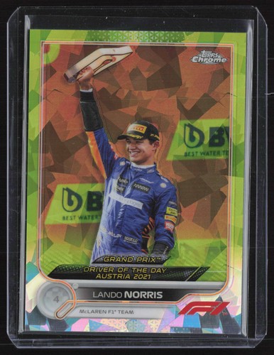 Carte à Collectionner Topps F1 2021 - Lando Norris #6 Aqua 122/199 - Notée SGC 9,5 - Comme Neuf