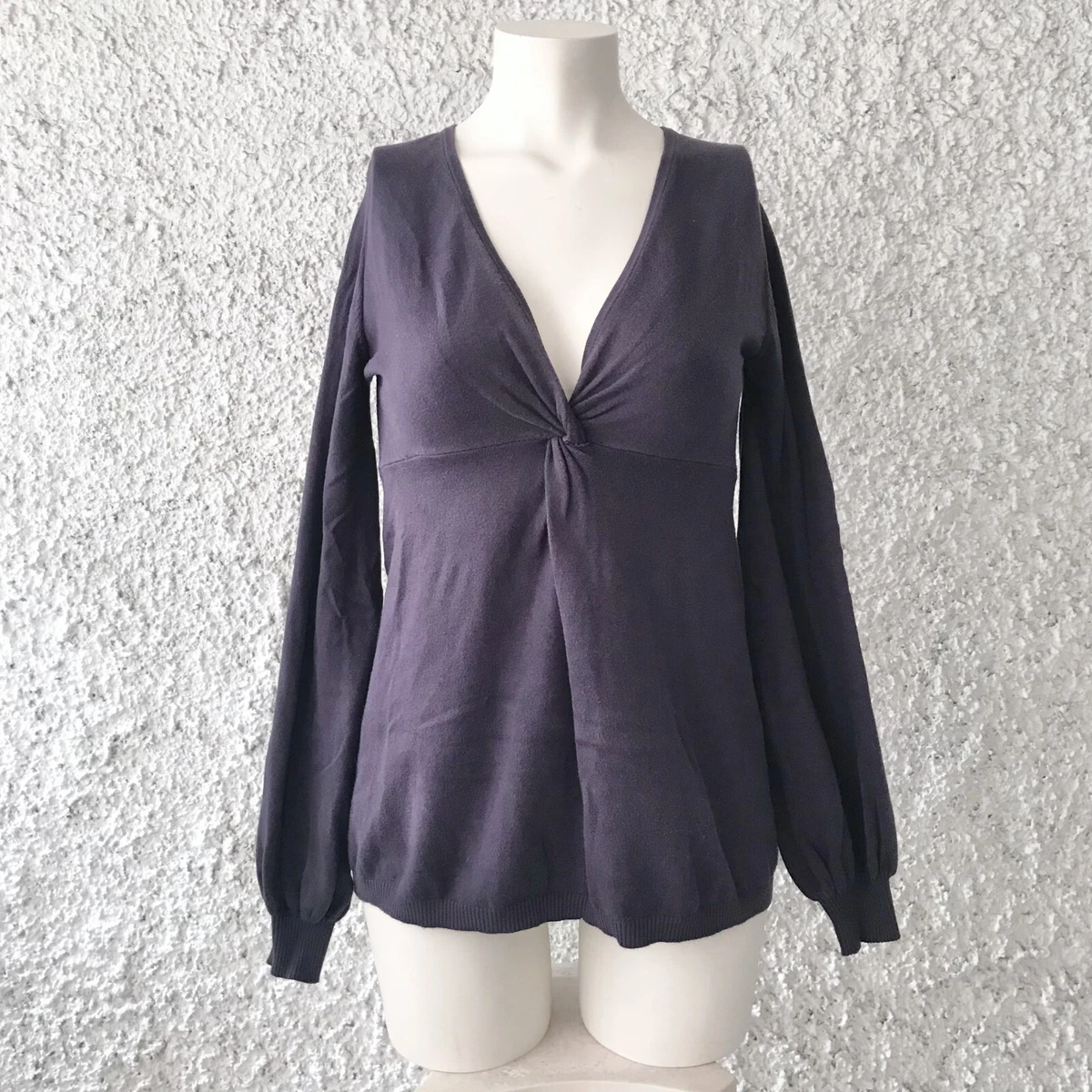 Maglietta Estiva Donna KUOTAI Scollo A V | Maniche A Petalo In Rayon Elastan | Leggera E Morbida Taglie Forti XXL | Viola