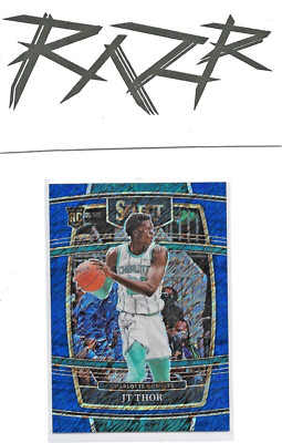2021-22 PANINI SELECT BASKETBALL ROOKIE JT THOR RC CHARLOTTE HORNETS BLUE SHIM