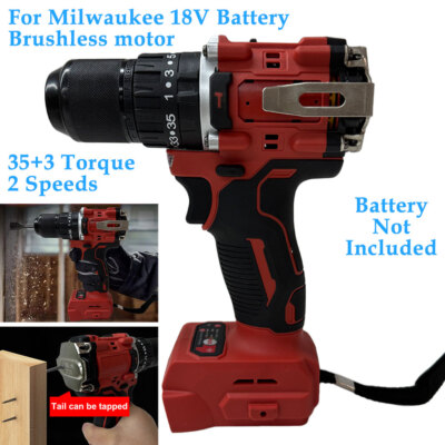 Für Milwaukee 18V Akku 1/2'' 13MM Bohrfutter Brushless Akku Kombihammer Bohrhammer