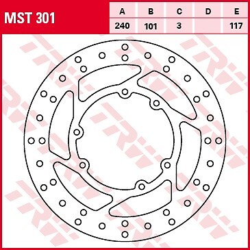 Disque de frein avant moto tout-terrain pour Honda CR 250 de motocross